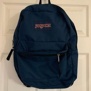 Navy Jansport Backpack
